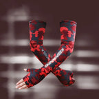 Camouflage Gaming Arm Sleeves for Men & Women – Ice Silk Cooling Fabric, Sweat-Wicking, Anti-Slip Fit for FPS & Competitive Gaming