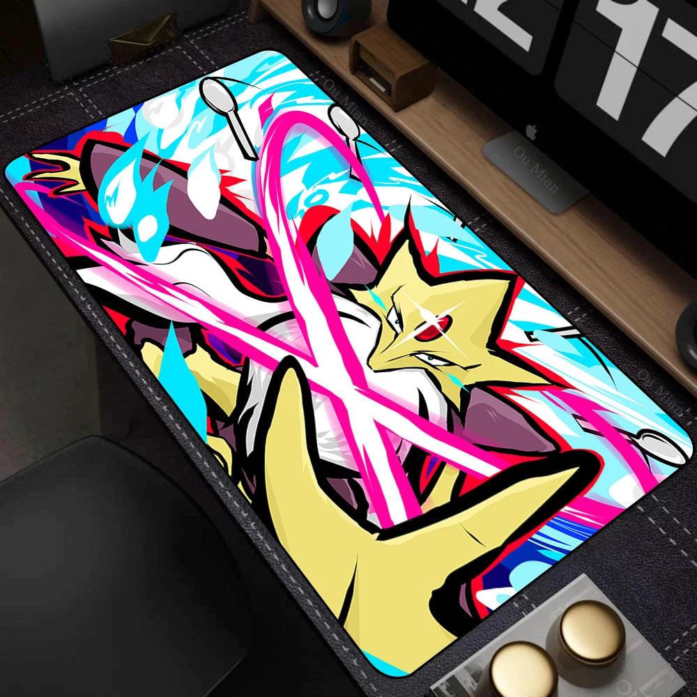 Elf Mousepad Kawaii P-pokemon Mousepad Table Playmat TCG CCG Mat Trading Card Game Mat Mouse Pad Gaming Play Mat 35x60CM