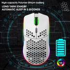 RGB Ultralight Honeycomb Wireless Gaming Mouse – 2.4G Wireless, Charging Support, 3,600 DPI, 6-Button Design, for Laptop & PC Gamers