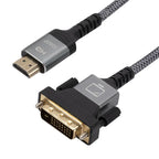 HDMI to DVI-D 24+1 Cable – 1080P HD Adapter for TV, LCD, DVD, XBOX, Male-to-Male Connection