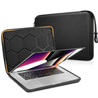 13-15.6 inch Laptop Sleeve Bag - Shockproof Waterproof EVA Protective Carrying Case with Straps