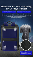 Tigernu Men's 15.6-17 Inch Laptop Backpack - Slim Anti-Theft Travel Backpack for School & Business