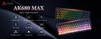 AJAZZ AK680 Mechanical Keyboard – 65%, Wired Gaming Keyboard, Hot-Swap, Mini Custom Keyboard with Gasket for PC & Laptop