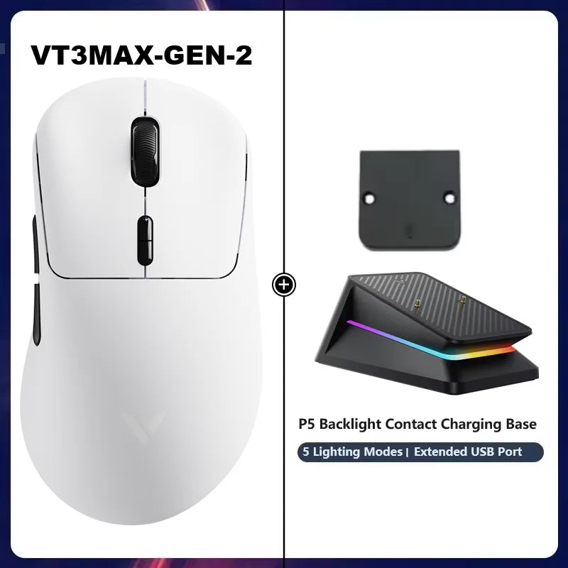 Rapoo VT3Pro GEN-1 Wireless Gaming Mouse – 59g Lightweight, 8KHz Polling Rate, 26,000 DPI, 9 Programmable Buttons