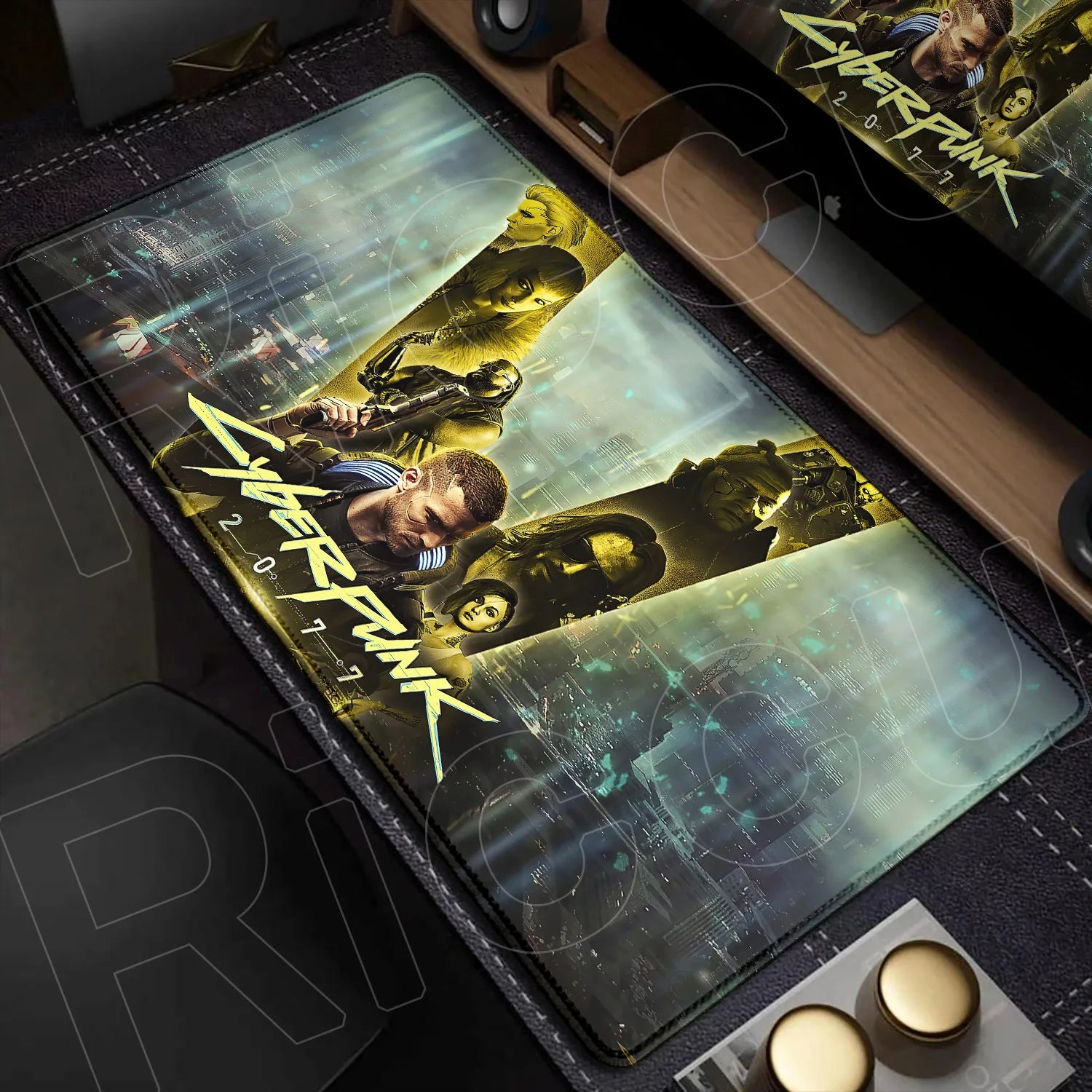 900x400mm HD Print Anime C-Cyberpunks Style Keyboard Mousepad XXL Large Computer Gamer Stitch Edge Rubber Non-slip Base Desk Mat