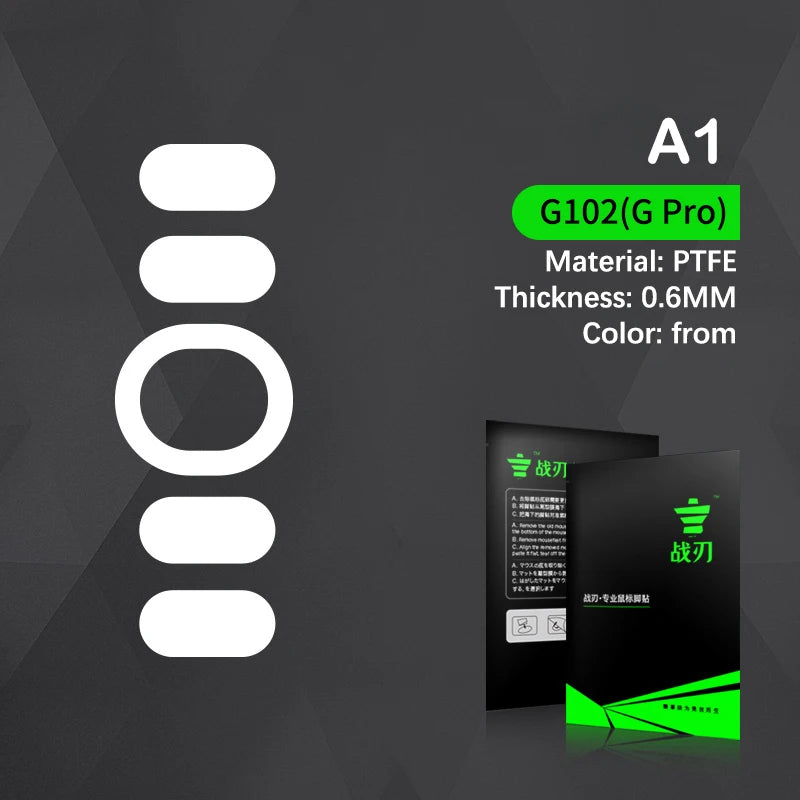 Professional Mouse Skates for Logitech G102g 304 G502 G403 GPW G703 GPRO Wired Mouse Skate Replacement Glide Feet Pad