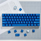 117 Keys Classic Blue Keycaps – Double-Shot ABS, Cherry Profile, for Gateron MX Switches Mechanical Gaming Keyboard