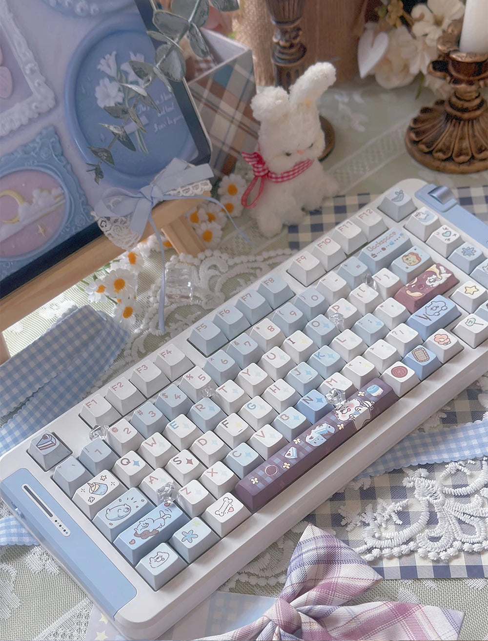 95 Keys Cherry Profile PBT Keycaps – Spark Conference Theme, for Gaming Mechanical Keyboard 61/64/68/75-Key Layouts, AULA F75 Compatible