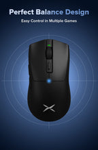 Delux M600 Series Wireless Gaming Mouse – 52g Lightweight, 2.4G Dual-Mode, 26,000 DPI, Macro Support, Rechargeable