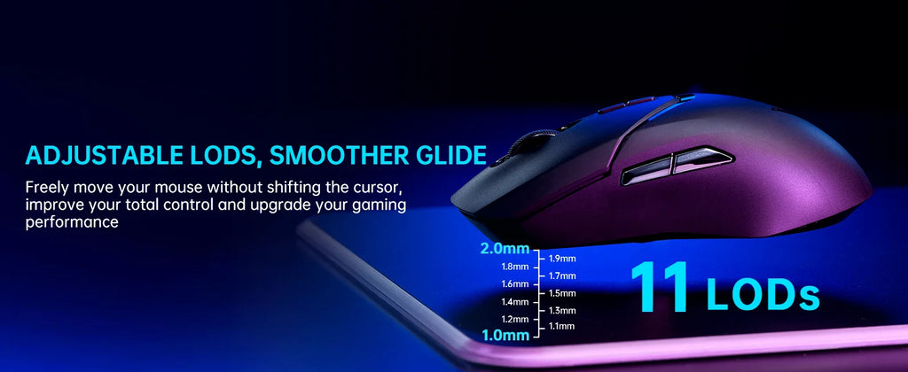 Rapoo VT9 PRO Wireless Gaming Mouse – PAW3398 Sensor, 26,000 DPI, 68g Lightweight, Wired & Wireless, 160H Long Battery Life