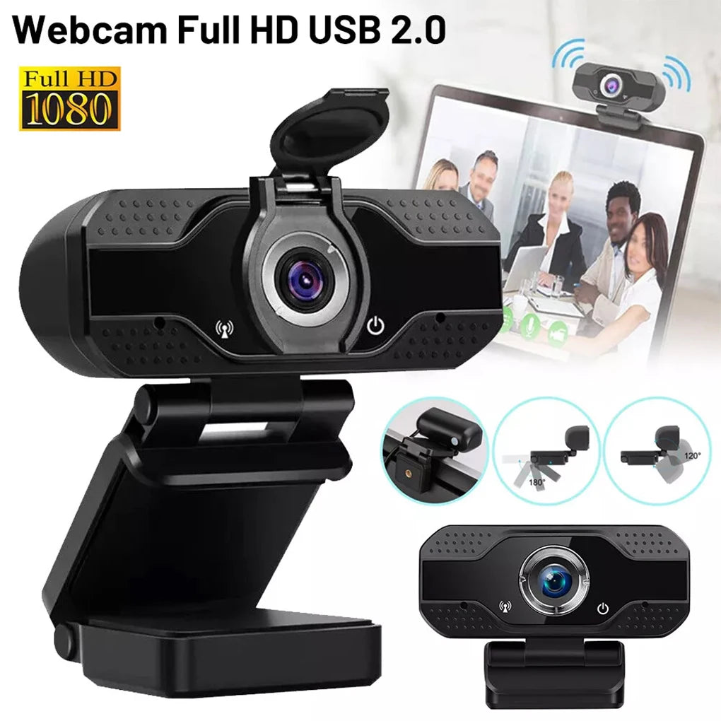 1080P Webcam Mini Camera Full HD Plug And Play Computer Usb Web Camera With Noise Reduction Microphone For Video Calls Live