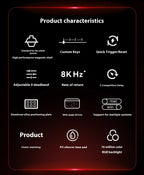 Madlions MAD60HE / MAD68HE Magnetic Switch Mechanical Keyboard – Wired, Custom Esports Gaming Keyboard, Gamer Gift Edition