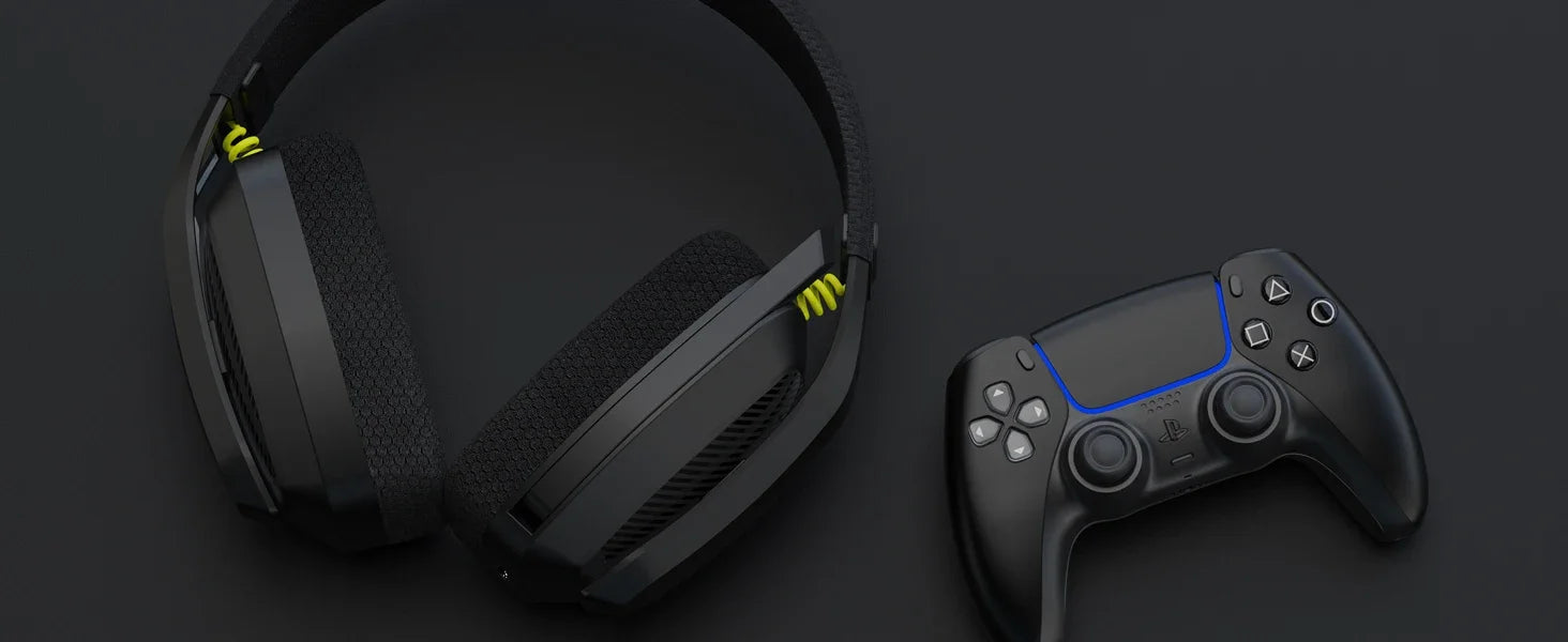 BINNUNE BW06 Wireless Gaming Headset – 2.4GHz & Bluetooth, Mic, for PS5/PS4/PC/Mac