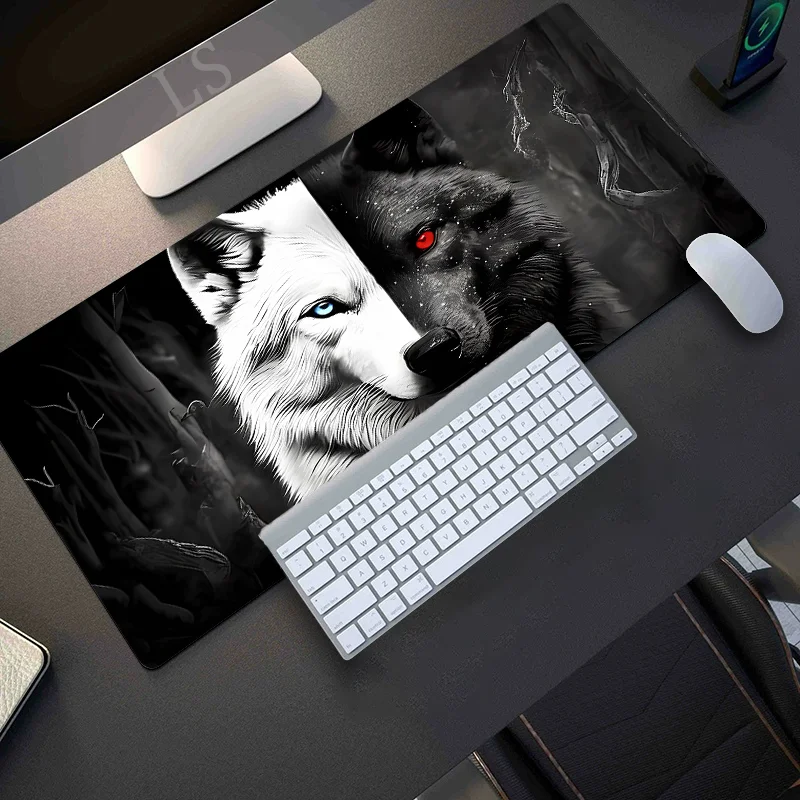 Large Wolf Pattern Mouse Pad for Desk Multi Functional XXL desk mat Keyboard Gaming Office Computer PC Gamer Desk accessories