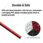 2 PIN Electrical Wire Tinned Copper PVC Insulated Red Black Cable For Single Color LED Strip Light Extension Wire 18/26/28 AWG