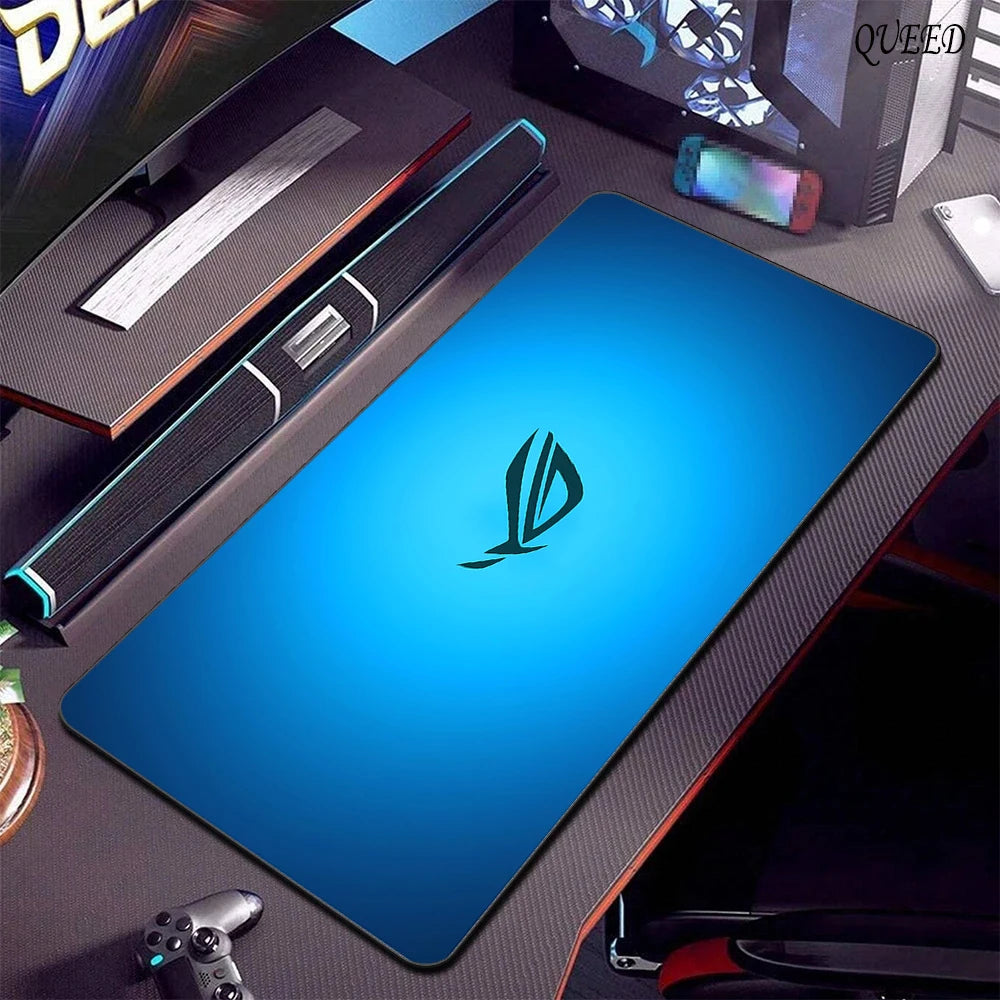 XXL Asus Game MousePad Black ASUS Mouse Pads Large Lock Edge 400x900 Creative Gamer Player Computer Keyboard table mat