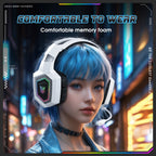 ONIKUMA 2.4GHz Wireless Gaming Headset – Noise-Canceling Mic, RGB Light, for PS5/PS4/PC/Mac