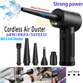Cordless Air Duster Electric 51000RPM Wireless Dust Gun Compressed Air Blower Powerful Hair Dryer Computer Keyboard Cleaning