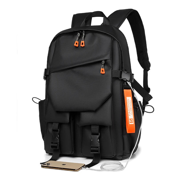 Luxury Men's 15.6-inch Laptop Backpack - High-Capacity Waterproof Travel & School Backpack