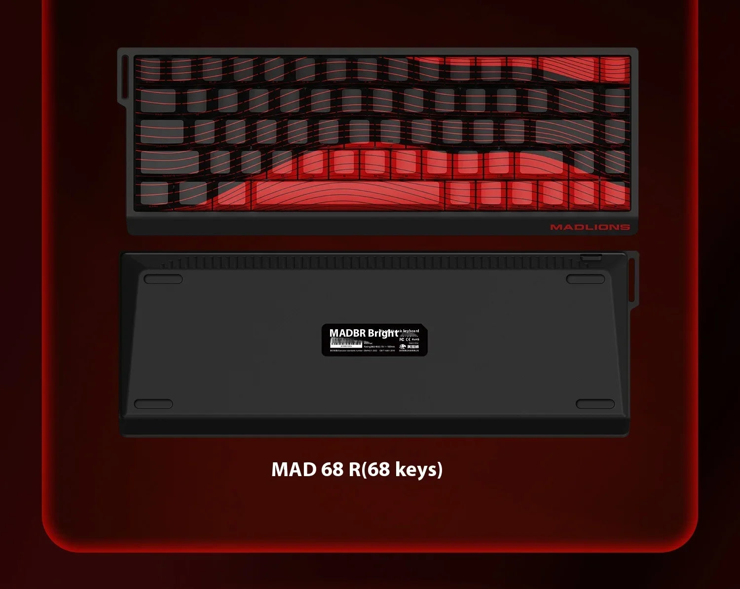 Madlions MAD60HE / MAD68HE Magnetic Switch Mechanical Keyboard – Wired, Custom Esports Gaming Keyboard, Gamer Gift Edition
