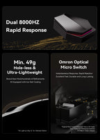ATK Blazing Sky X1 Wireless Gaming Mouse – 3-Mode Connection, 8K Low-Latency, Lightweight FPS Esports Mouse, Custom PC Gaming Accessory