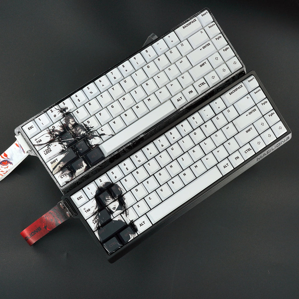NPKC Cherry Profile Anime Keycaps – PBT, for MX Switch, 60% / 65% Mechanical Keyboards, Wooting 60 / MAD 68HE Compatible