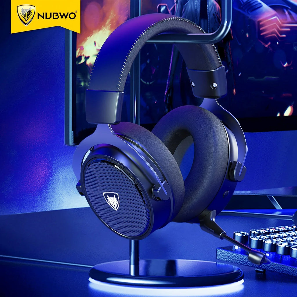 NUBWO G07 Wireless Gaming Headset – 2.4GHz Low Latency, Hi-Fi Stereo, Noise-Canceling Mic
