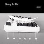 130 Keys Printstream PBT Keycaps – Cherry Profile, 5-Side Dye-Sublimation, for Gateron MX Switches Mechanical Gaming Keyboard