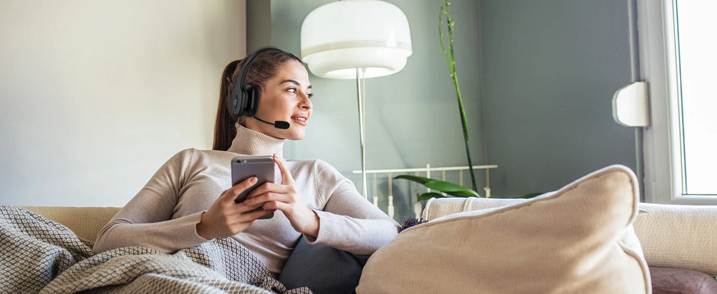 Wireless Trucker Bluetooth Headset with Mic – On-Ear Headset for Phone, PC & Home Office