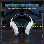 ONIKUMA 2.4GHz Wireless Gaming Headset – Noise-Canceling Mic, RGB Light, for PS5/PS4/PC/Mac