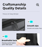 HcanKcan Men's Waterproof Business Backpack - 15.6 Inch Laptop Bag with Large Capacity for Travel, Work & School