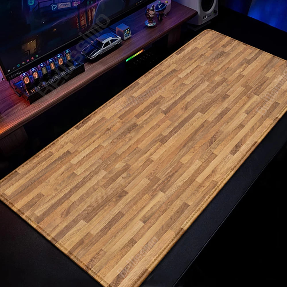 Wood Grain Textures Mouse Pad HD Large Gamer Computer Desk Mats Mousepad Mouse Mat Carpet Laptop Anti-slip Minimalism Table Mat