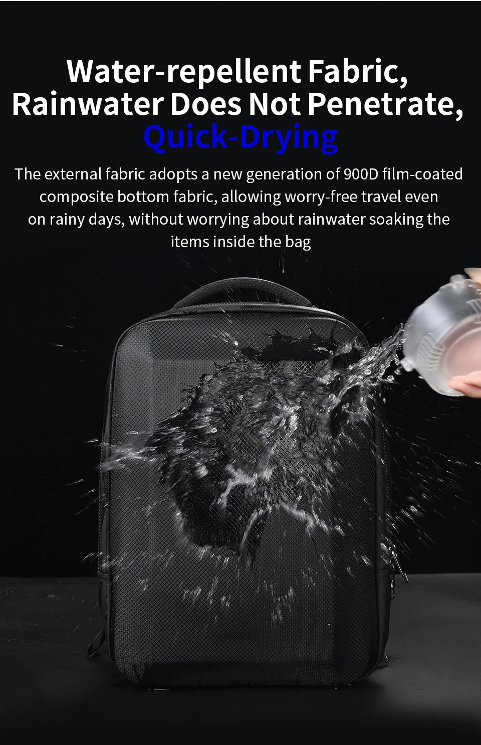 Tigernu Men's 15.6-17 Inch Laptop Backpack - Slim Anti-Theft Travel Backpack for School & Business