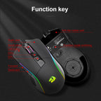 Redragon Lonewolf G105 RGB USB Wired Gaming Mouse – 8,000 DPI, 8 Programmable Buttons, Ergonomic Design for PC & Laptop Gamers