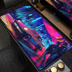 900x400mm HD Print Anime C-Cyberpunks Style Keyboard Mousepad XXL Large Computer Gamer Stitch Edge Rubber Non-slip Base Desk Mat