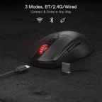 Redragon M995 PRO Wireless Gaming Mouse – 26,000 DPI Wired/Wireless Gamer Mouse, Bluetooth & 2.4G Wireless