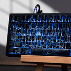 XVX Spider Web Keycaps – OEM Profile, Shine-Through IMD-Tech Keycap Set, 118 Keys, Black Backlight (Keycaps Only)