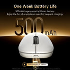 Delux M400 Wireless Gaming Mouse – 24,000 DPI, 1KHz Polling Rate, PAW3311 Sensor, Tri-Mode, 500mAh Rechargeable, for All Hand Sizes