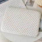 11-15 Inch Quilted Laptop Sleeve - Coquette Floral Laptop Carrying Case for Office