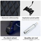 Gaming Chair - Adjustable 90-125°, Lift Mechanism, Footrest, Ergonomic Backrest for Home Office