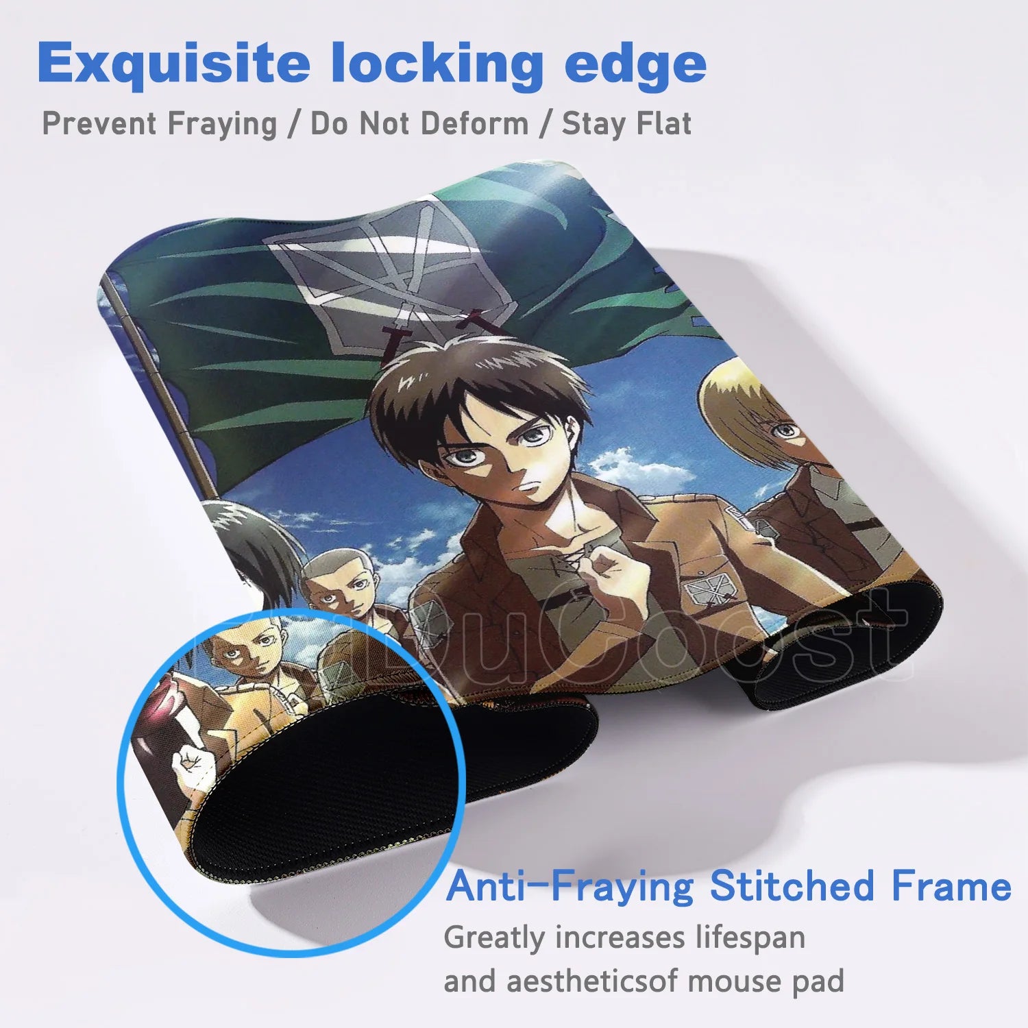 Attack on Titan Cool Anime Mouse Pad Gaming Keyboard Accessories Large Rubber Desk MatComputer Carpet Pc Gamer Non-slip Mousepad
