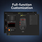 Delux M900 PRO Wireless Gaming Mouse – Ergonomic Design, 8K Polling Rate, PAW3395 Sensor, 63g Lightweight, Magnetic RGB Charging Dock, for Right Large Hands