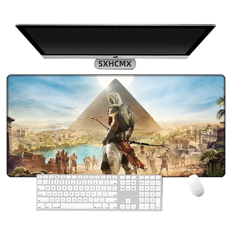 Assassins Creed Gaming Mouse Pad XXL Large Mousepad for PC Gamer Desktop Decoration Office Mouse Mat Laptop Deskmat Keyboard Rug