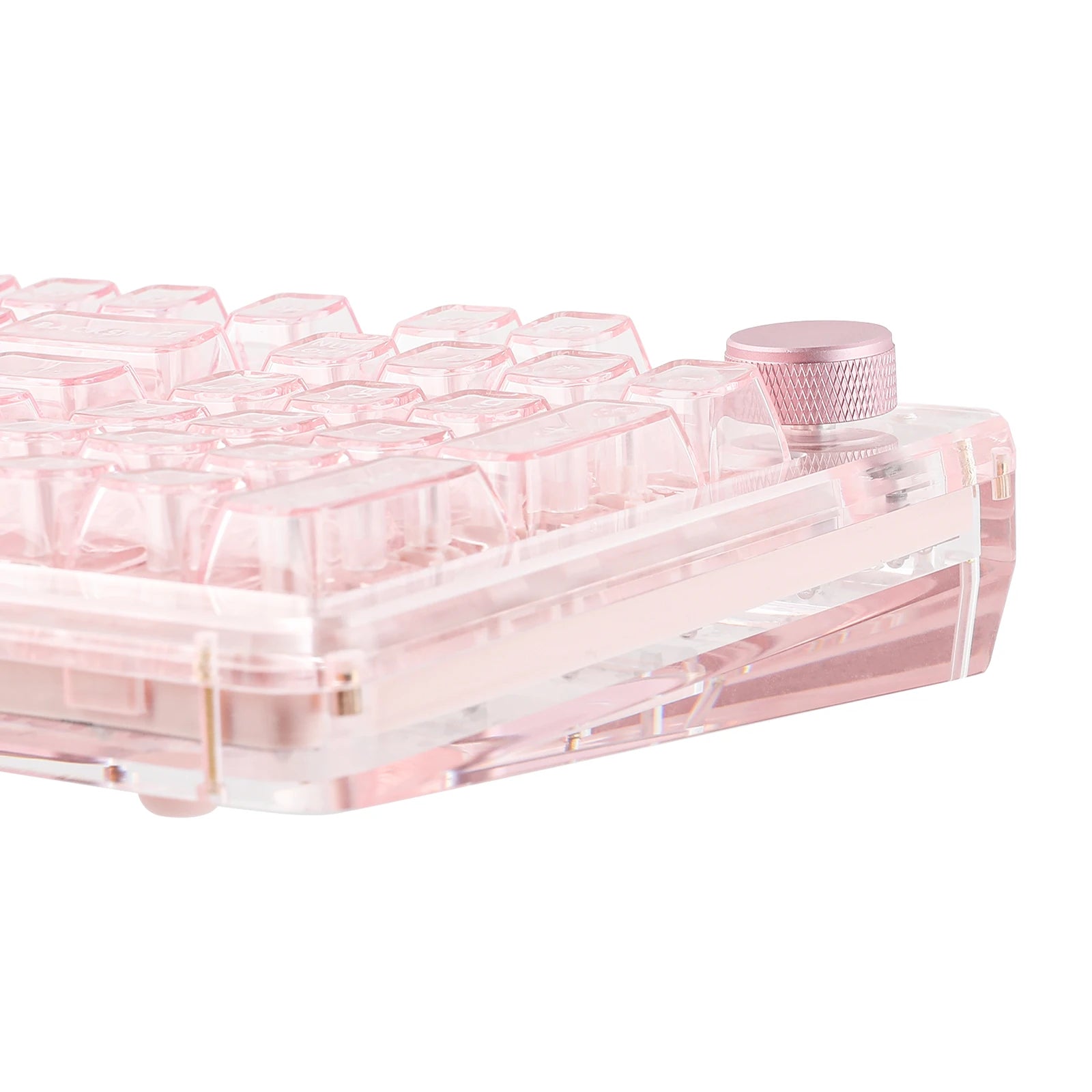 KiiBOOM Phantom 98 Mechanical Keyboard – 98 Keys, Hot-Swappable, Wired / Bluetooth 5.0 / 2.4GHz Wireless, Acrylic Case, Gasket Mount