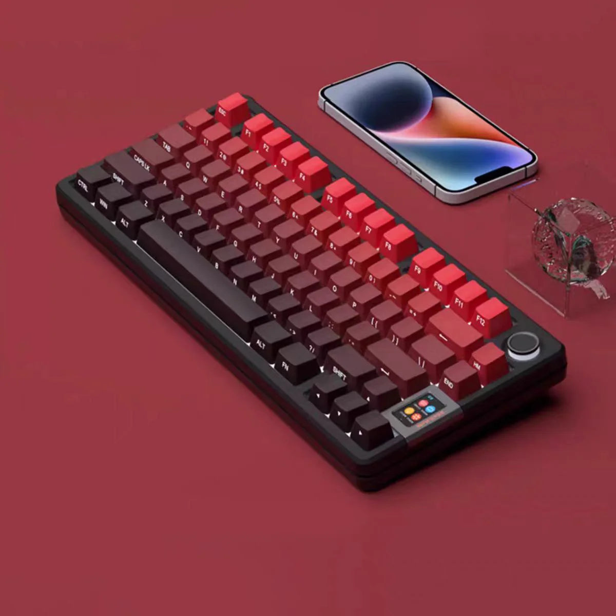 133 Keys Side-Print Shine-Through Keycap Set – Double-Shot PBT, Cherry Profile, for MX Switch Mechanical Gaming Keyboard