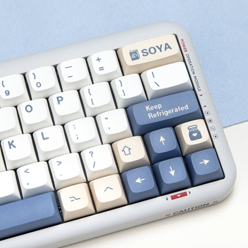 MOG Soy Milk Keycaps – XDA / Cherry / OEM Profiles, PBT, for Cherry MX Switch Gaming Mechanical Keyboard 68 / 75 / 82 / 98 / 104 Layouts