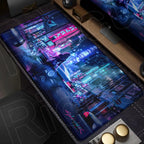 900x400mm HD Print Anime C-Cyberpunks Style Keyboard Mousepad XXL Large Computer Gamer Stitch Edge Rubber Non-slip Base Desk Mat