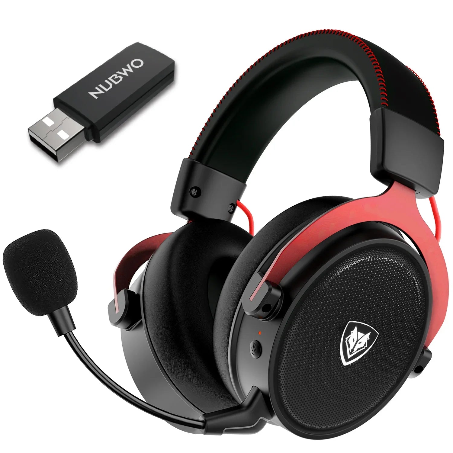NUBWO G07 Wireless Gaming Headset – 2.4GHz Low Latency, Hi-Fi Stereo, Noise-Canceling Mic