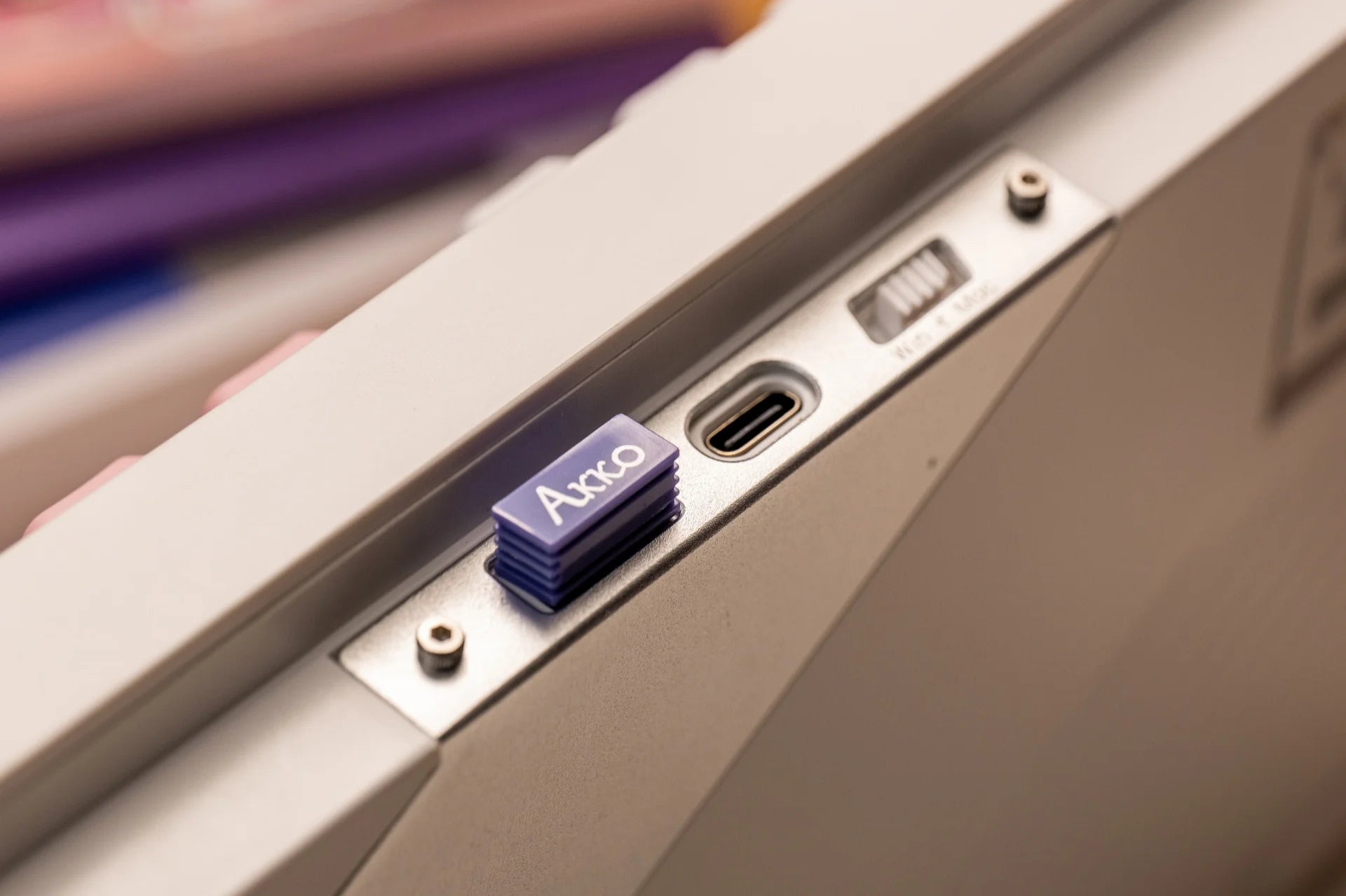 Akko 5098B Prunus Lannesiana Mechanical Keyboard – 96 Keys, Wireless, TFT Screen & Vertical Knob, Hot-Swap, RGB, Gasket Mount