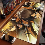 Anime Attack On Titan Mouse Pad Computer Non-slip Gaming Mousepad XXL Locking Edge Game PC Laptop Keyboard Mouse Mat Desk Carpet